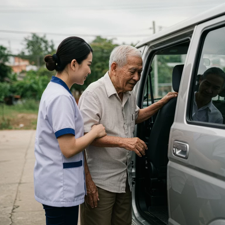หมดห่วงเรื่องเดินทาง บริการรับส่งผู้สูงอายุไปโรงพยาบาล ตัวช่วยที่เข้าใจหัวใจผู้ดูแล